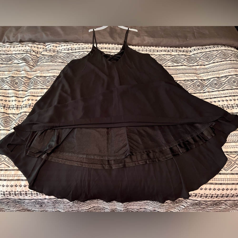Spaghetti strap XL Black Dress.